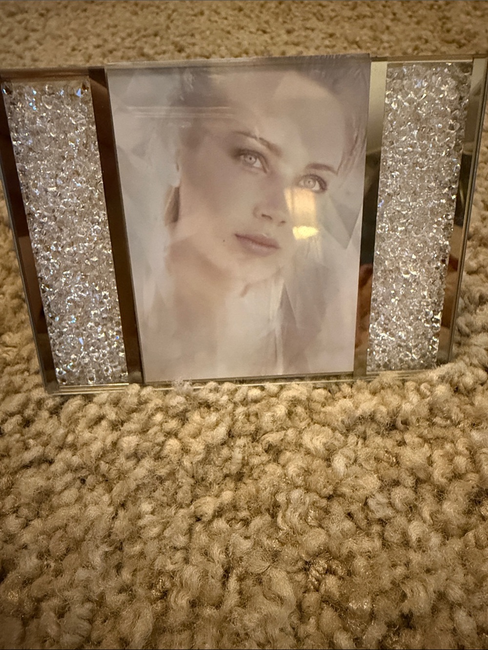Swarovski Silver Crystal Accent Picture Frame